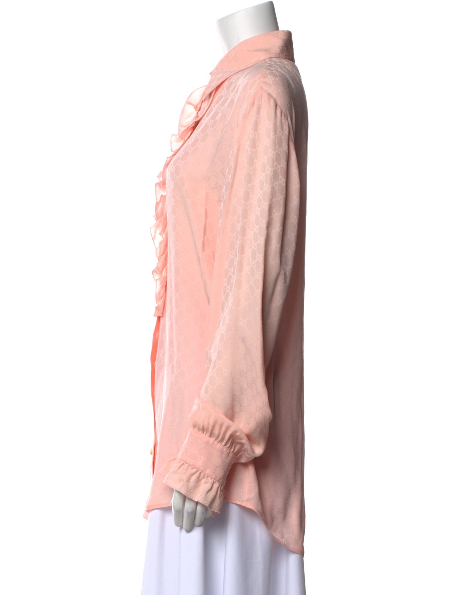 Gucci 2018 Silk Button-Up Top