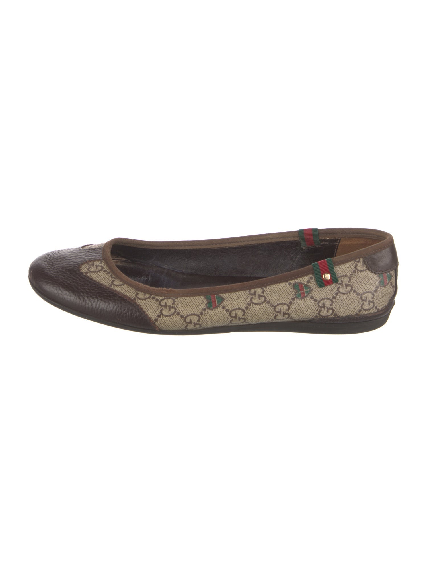 Gucci GG Supreme Ballet Flats