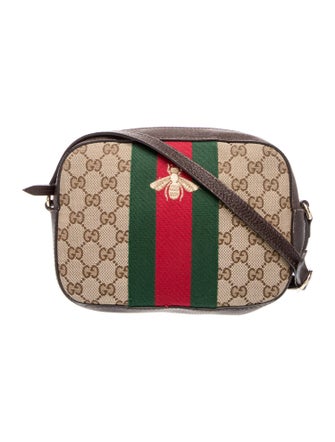 Gucci GG Canvas Bee Camera Bag