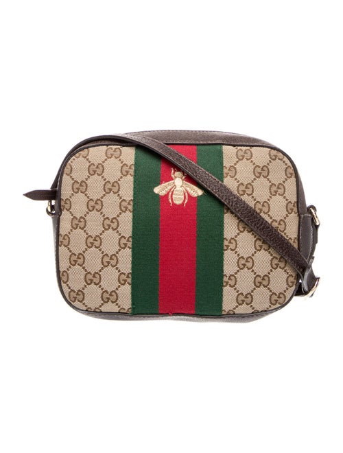 Gucci GG Canvas Bee Camera Bag