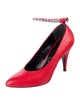 Gucci Leather Crystal Embellishments Pumps