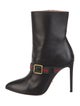 Gucci Web Accent Leather Boots