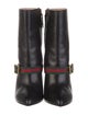 Gucci Web Accent Leather Boots