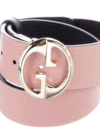 Gucci Interlocking G Logo Leather Belt