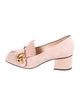 Gucci Double G Logo Suede Pumps