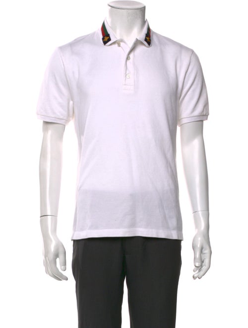 Gucci Web Accent Collar Polo Shirt