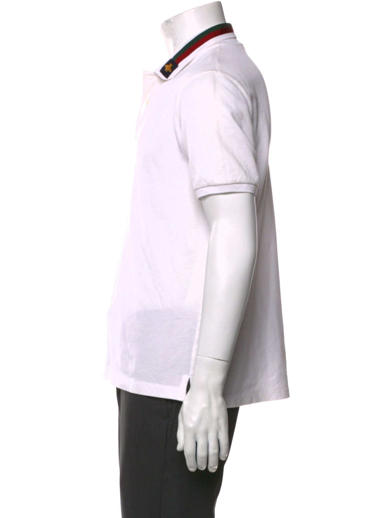 Gucci Web Accent Collar Polo Shirt