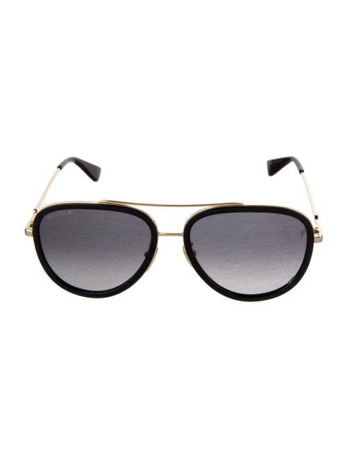 Gucci Interlocking G Logo Aviator Sunglasses