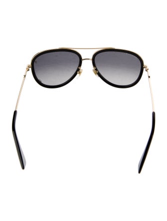 Gucci Interlocking G Logo Aviator Sunglasses