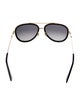 Gucci Interlocking G Logo Aviator Sunglasses