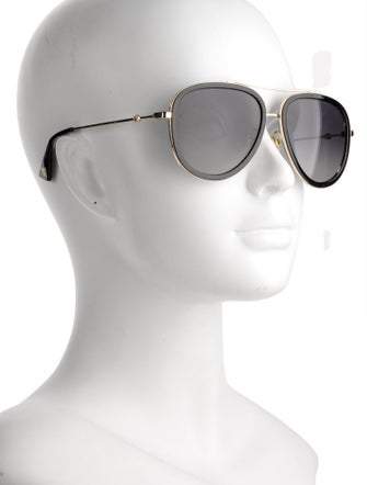 Gucci Interlocking G Logo Aviator Sunglasses