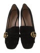 Gucci Double G Logo Suede Pumps