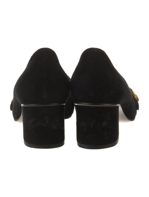 Gucci Double G Logo Suede Pumps