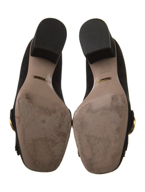Gucci Double G Logo Suede Pumps