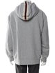 Gucci Sylvie Web Accent V-Neck Hoodie
