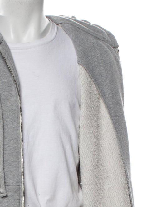 Gucci Sylvie Web Accent V-Neck Hoodie