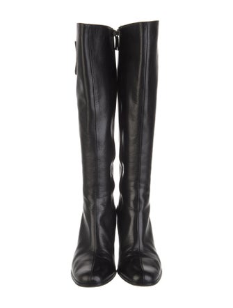 Gucci Interlocking G Logo Leather Boots