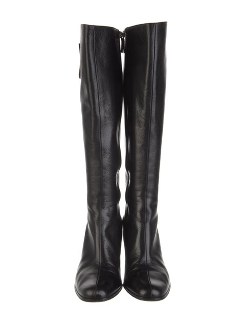 Gucci Interlocking G Logo Leather Boots