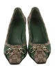 Gucci GG Canvas Leather Pumps