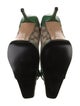 Gucci GG Canvas Leather Pumps