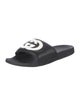 Gucci Interlocking G Logo Leather Slides