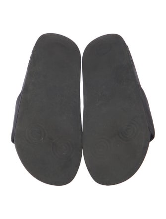 Gucci Interlocking G Logo Leather Slides