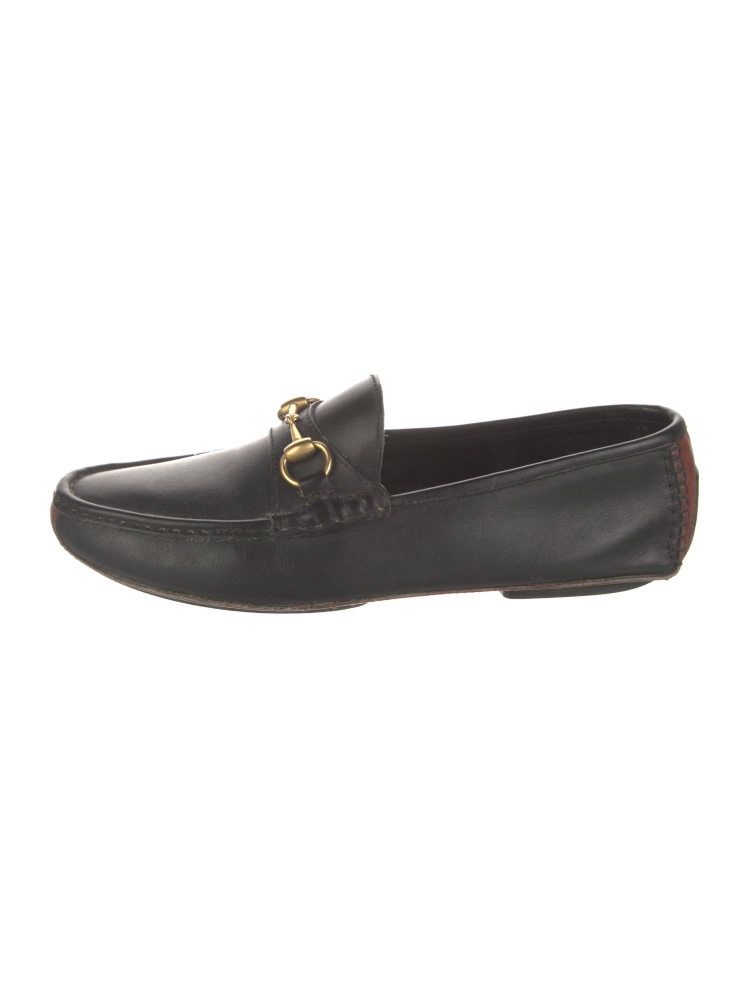 Gucci Vintage Horsebit Accent Loafers