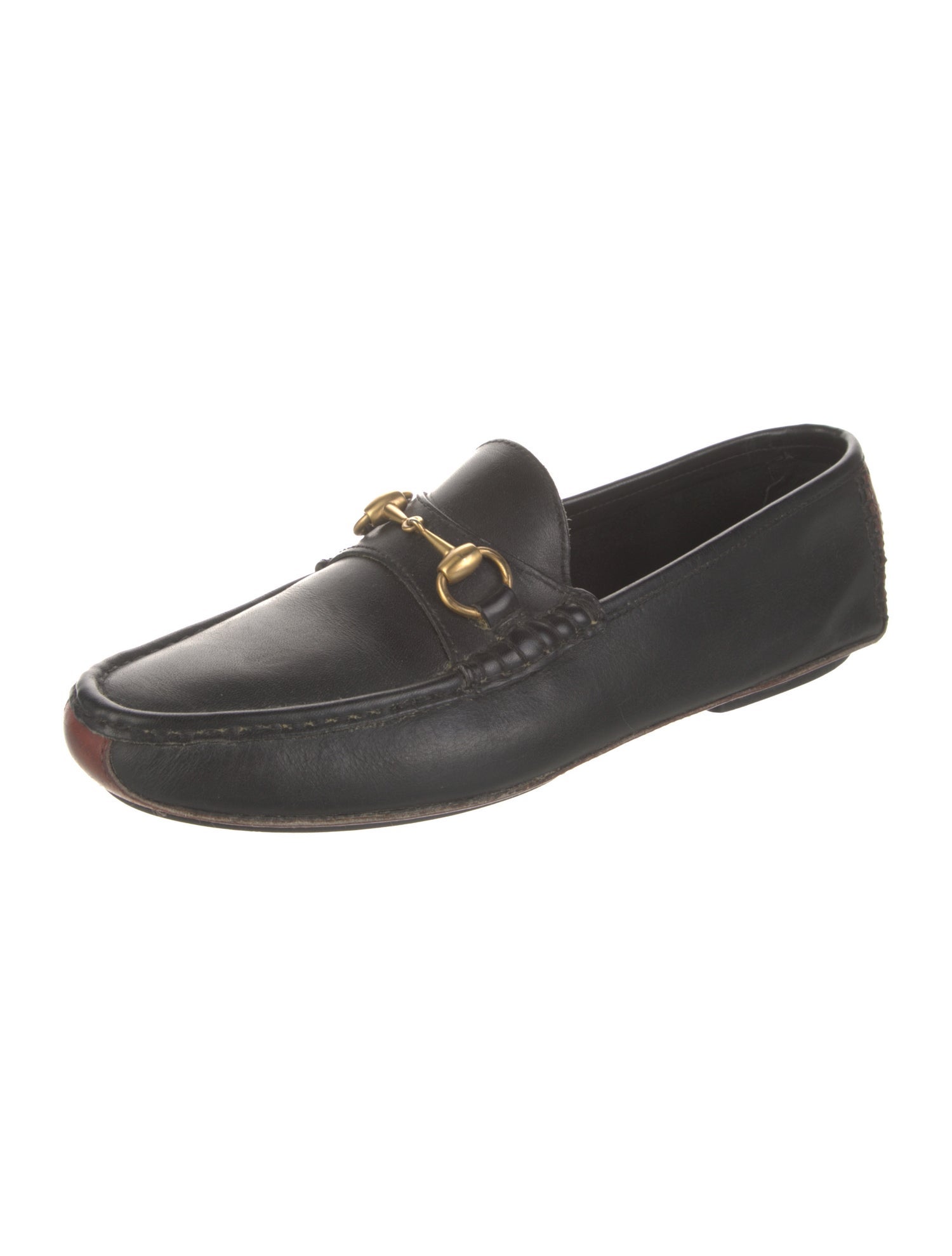 Gucci Vintage Horsebit Accent Loafers