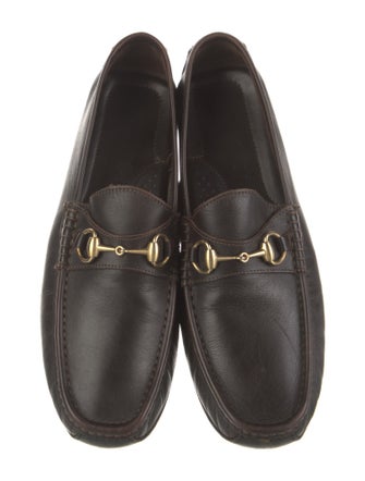 Gucci Horsebit Accent Leather Drivers