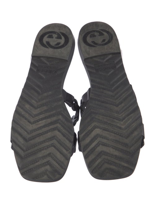 Gucci Chain-Link Accent Rubber Slides