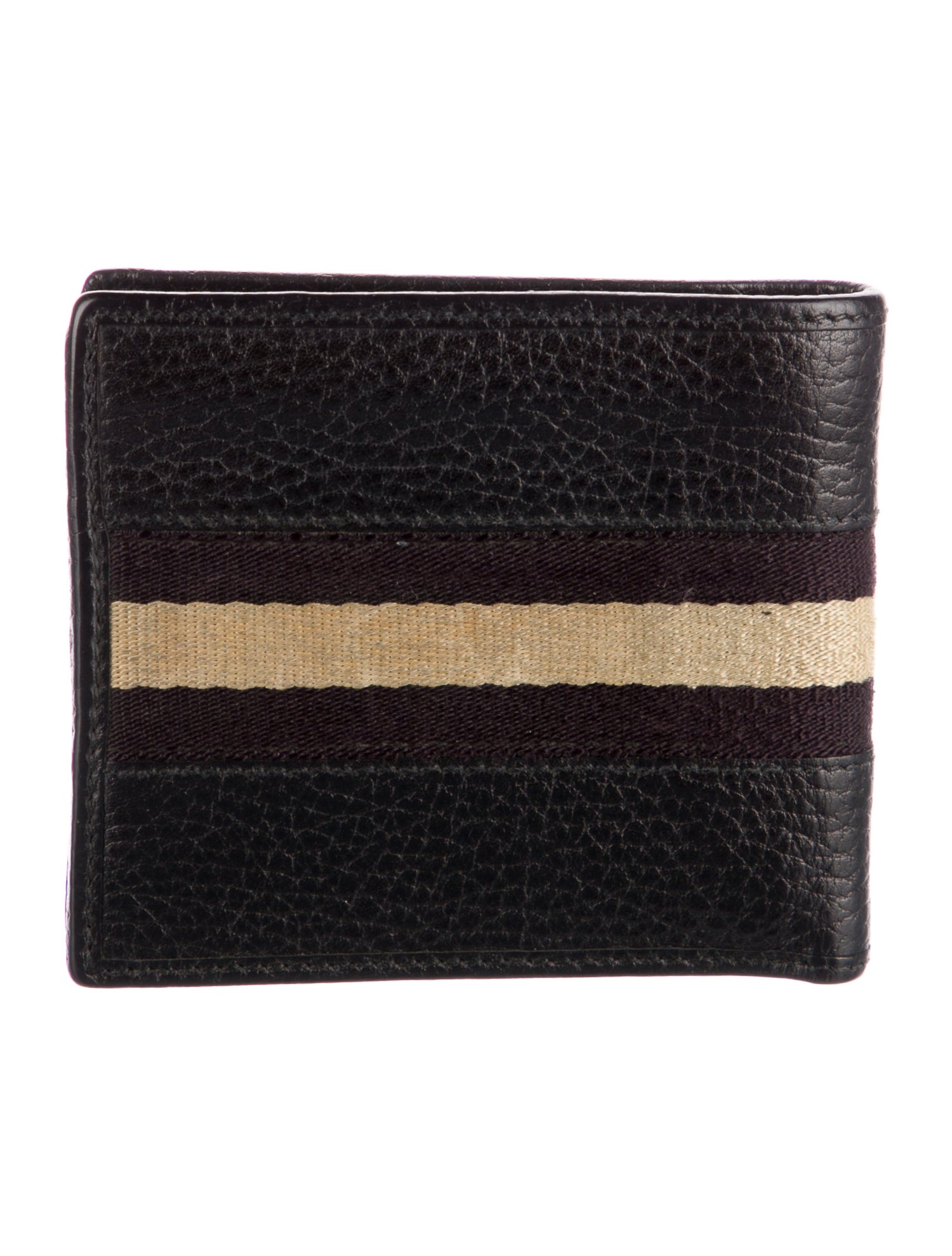 Gucci Web Accent Leather Wallet