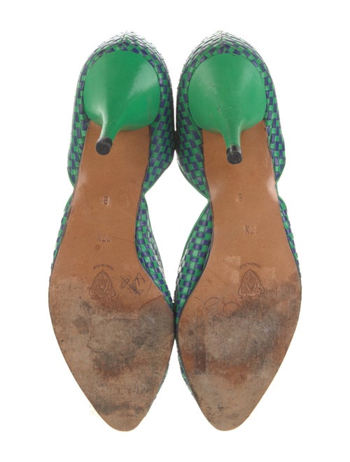 Gucci Leather Printed D'Orsay Pumps