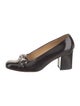 Gucci Horsebit Accent Patent Leather Pumps
