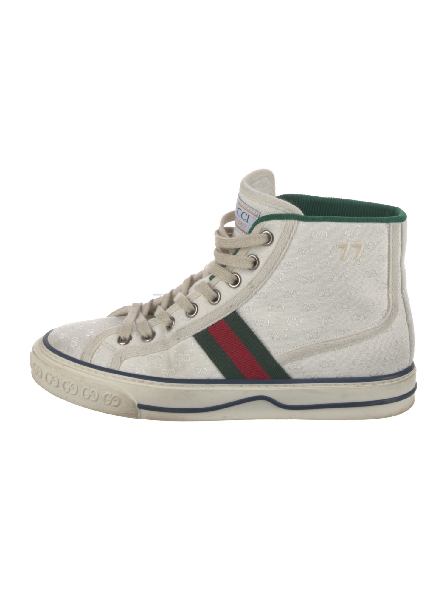 Gucci Web Accent Canvas Sneakers