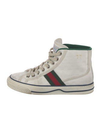 Gucci Web Accent Canvas Sneakers
