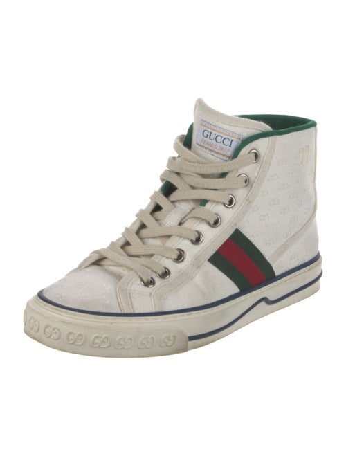Gucci Web Accent Canvas Sneakers