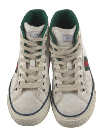 Gucci Web Accent Canvas Sneakers