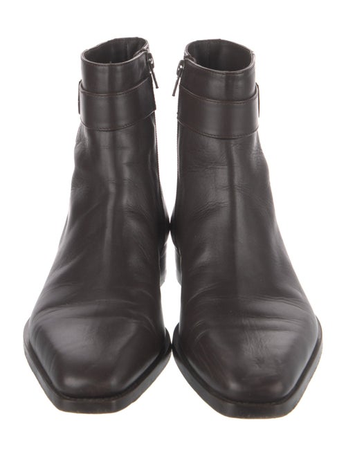 Gucci Interlocking G Logo Leather Boots