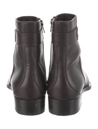 Gucci Interlocking G Logo Leather Boots