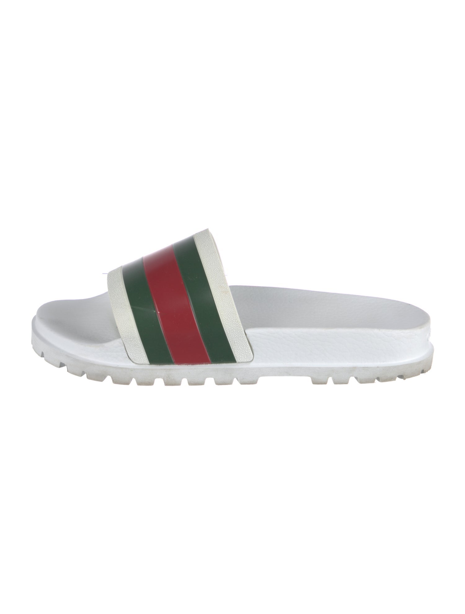 Gucci Web Accent Rubber Slides