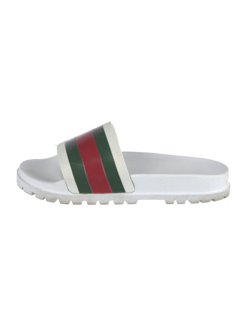 Gucci Web Accent Rubber Slides