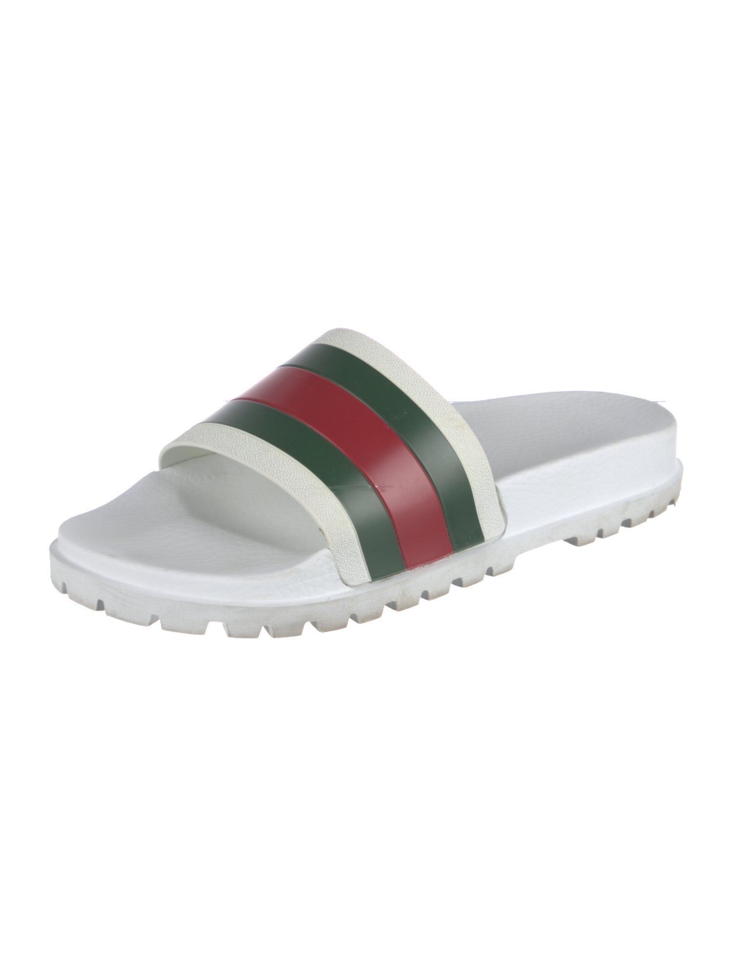 Gucci Web Accent Rubber Slides