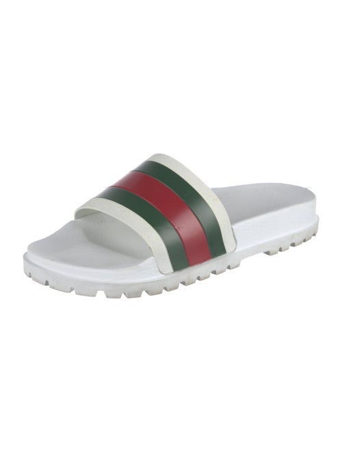 Gucci Web Accent Rubber Slides