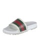 Gucci Web Accent Rubber Slides