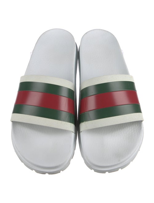 Gucci Web Accent Rubber Slides