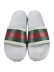Gucci Web Accent Rubber Slides