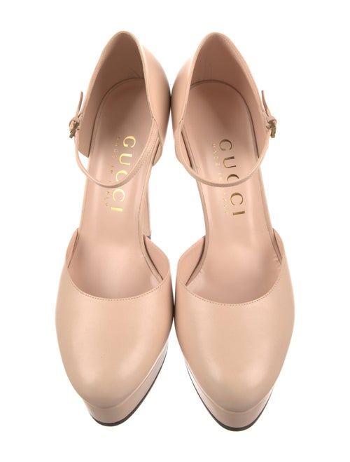 Gucci Interlocking G Logo Leather D'Orsay Pumps