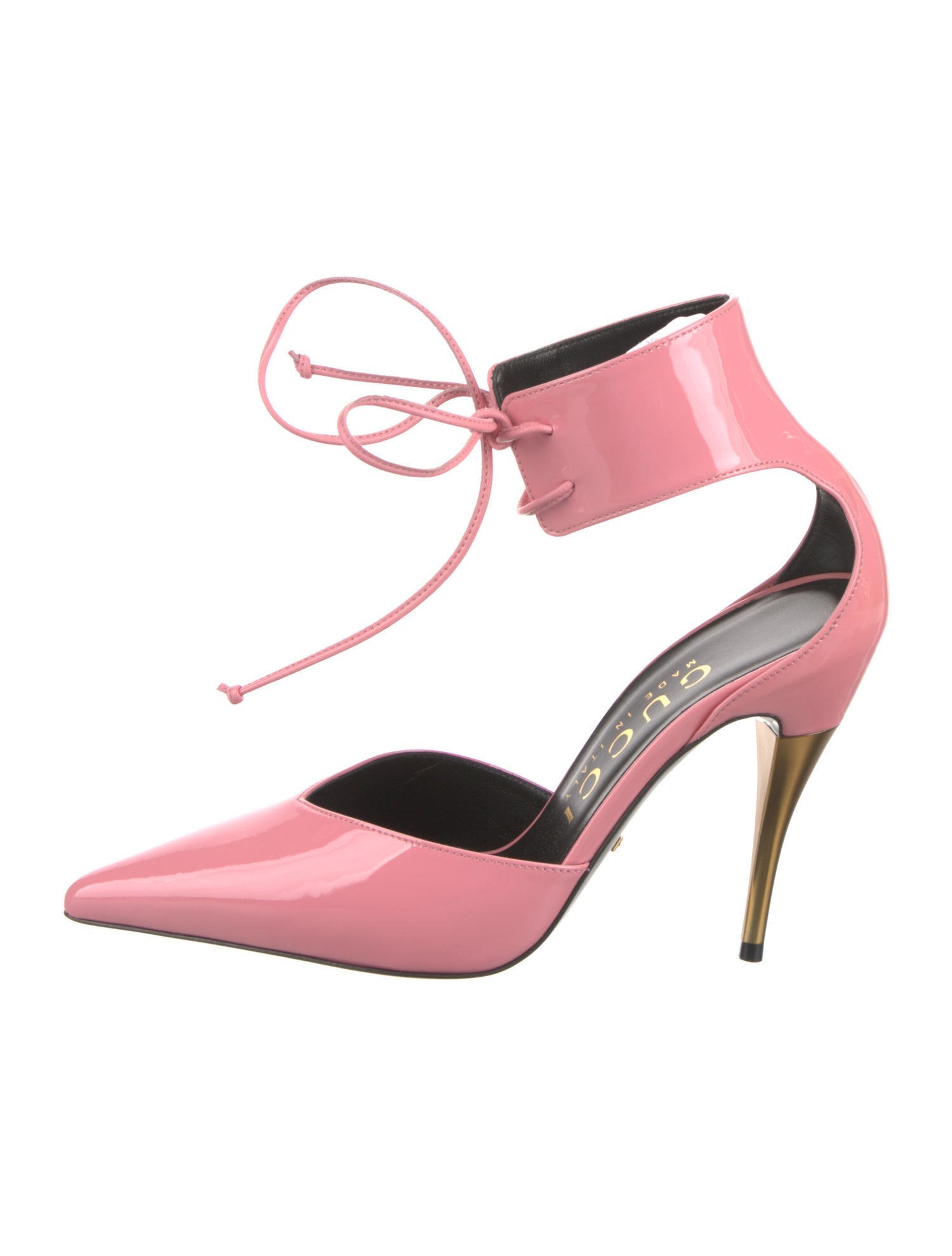 Gucci Patent Leather T-Strap Pumps