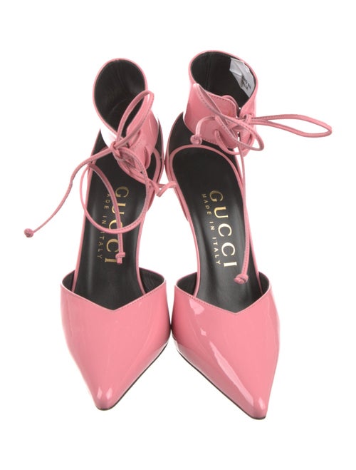 Gucci Patent Leather T-Strap Pumps