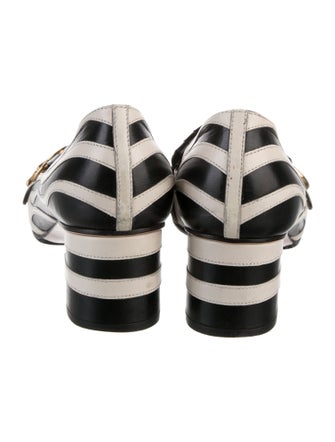 Gucci Leather Animal Print Pumps
